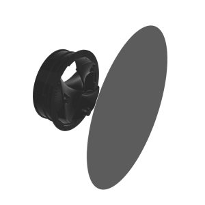 Anemostat bezkołkowy Smart Design 125 czarny